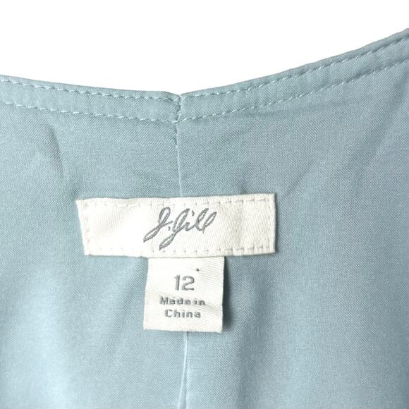 NWT J. Jill Floral Sleeveless Midi Wrap Dress Sundress V-Neck Sz 12 - Picture 5 of 10